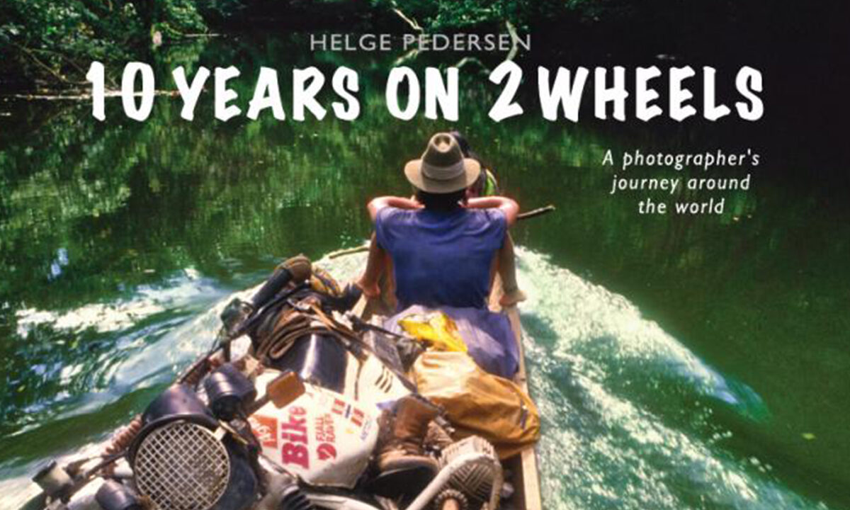 Cover of Helge Pedersen book 10 Years on 2 Wheels