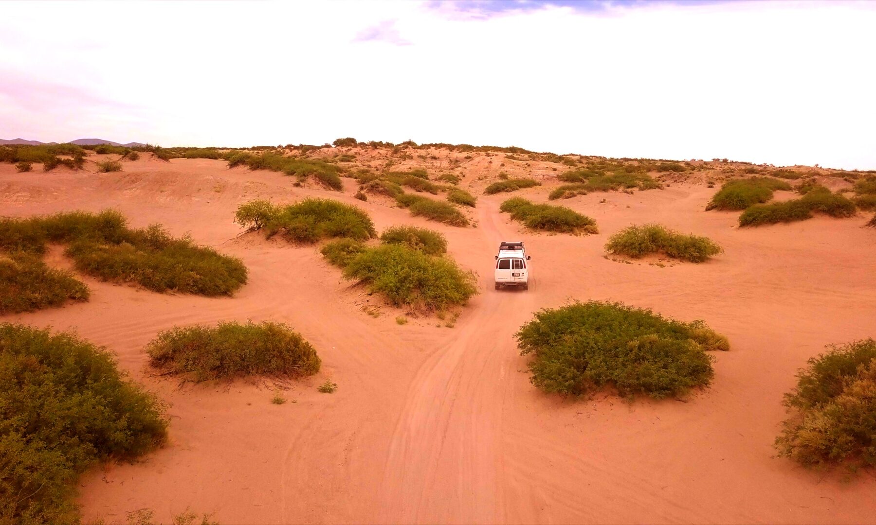 Van in Hotwell Dunes Arizona