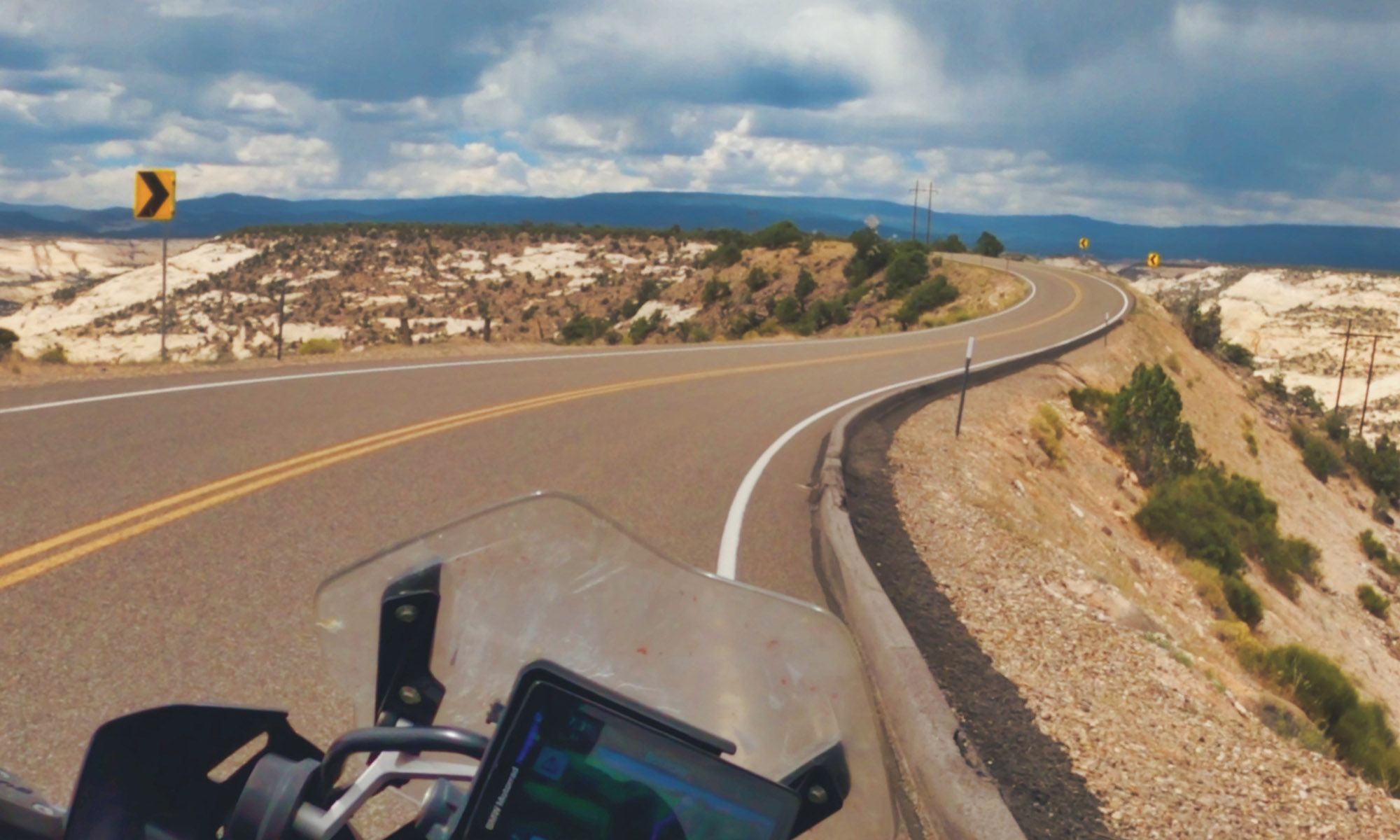 Twist pavement motorcycling in Utah