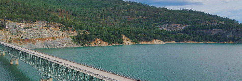 Lake Koocanuse bridge Montana