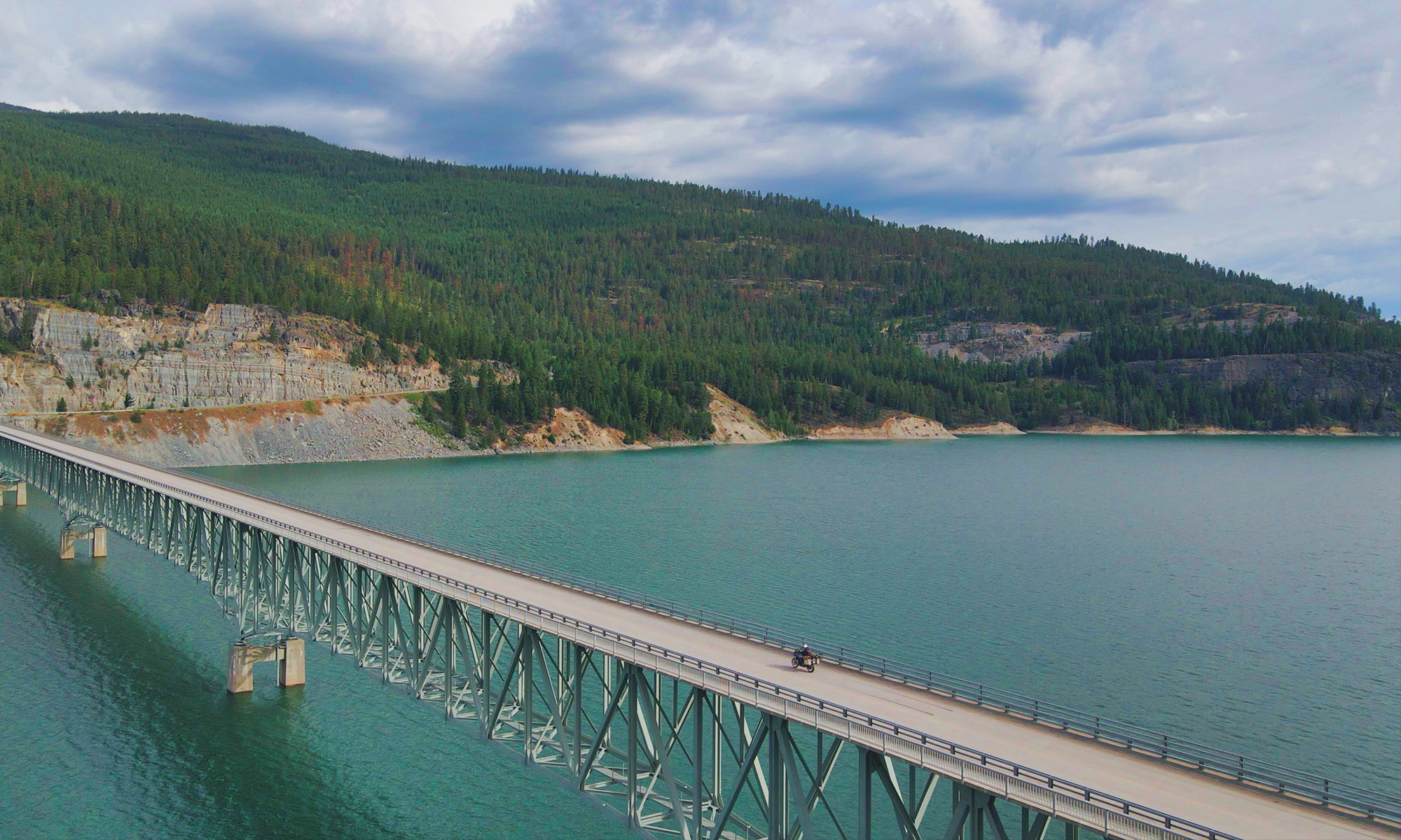 Lake Koocanuse bridge Montana