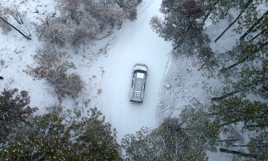 Van Camping in a Surprise Snowstorm