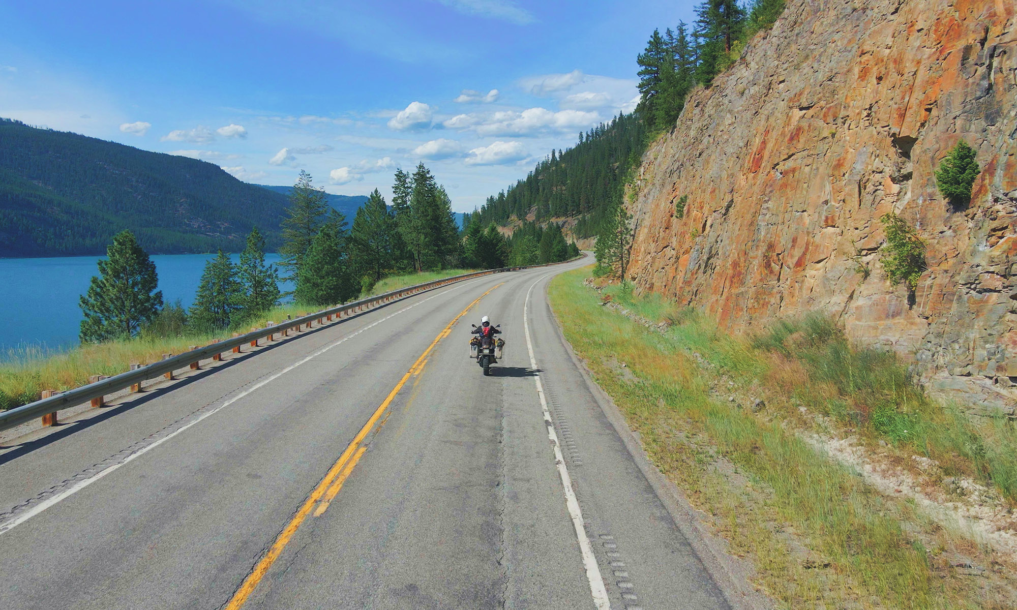 Riding Solo Lake Koocanusa Montana