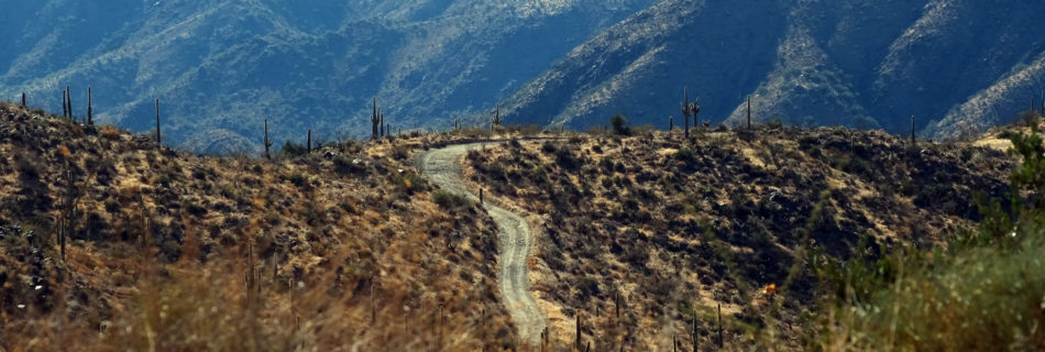 Mount Harquahala Arizona desert landscape road