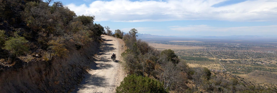 Riding up Carr Canyon Road in Arizona