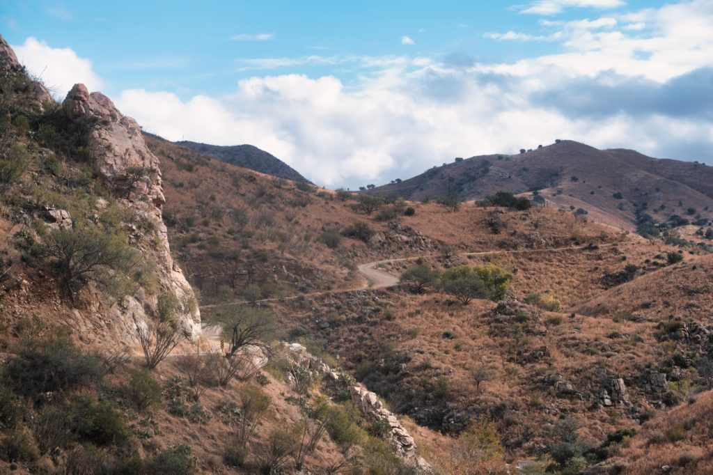 Bow Canyon road in Arizona