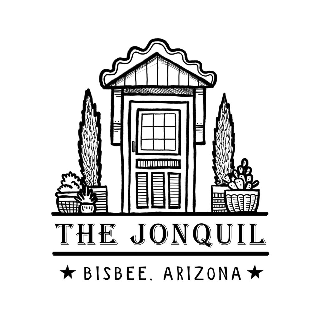 The Jonquil Motel motorcycle travel destination Bisbee Arizona logo