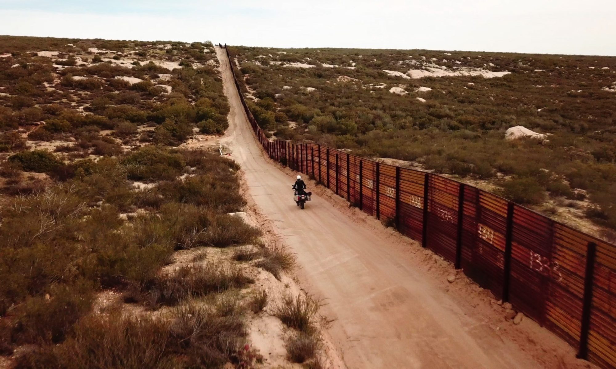 Riding US Mexico border wall