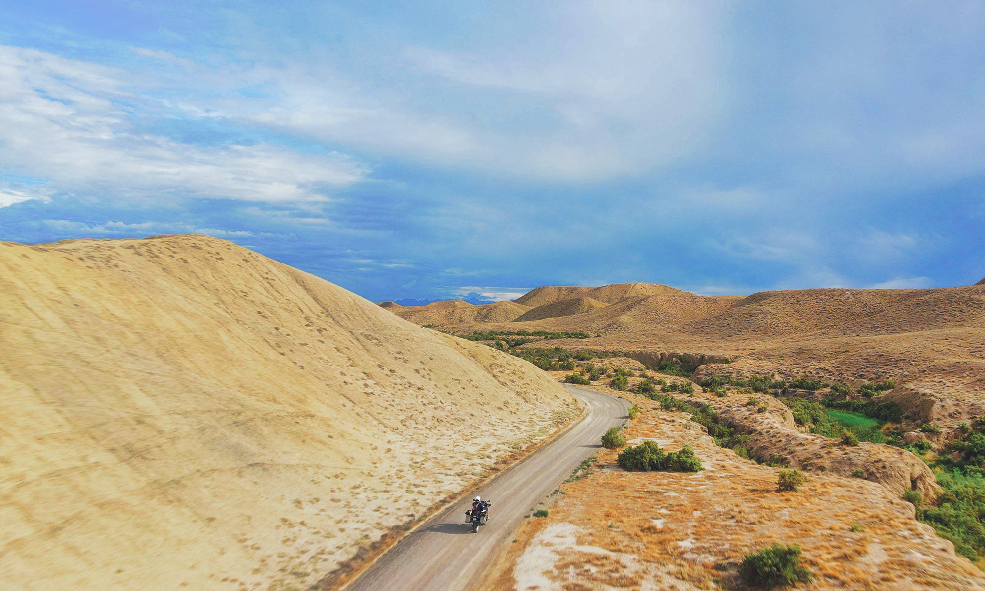 Motorcycle on road Peach Valley OHV Colorado