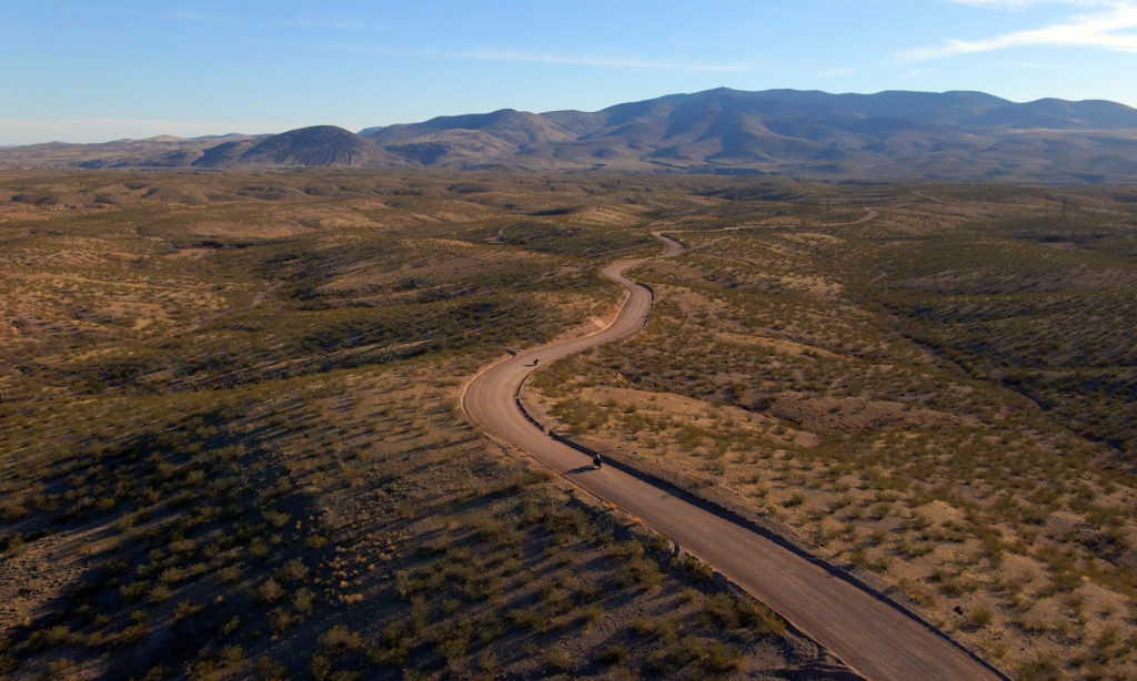 Two motorcycle on dirt road Black Hills Backcountry Scenic Byway in Arizona