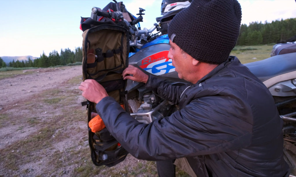 motorcycle camping kitchen gear