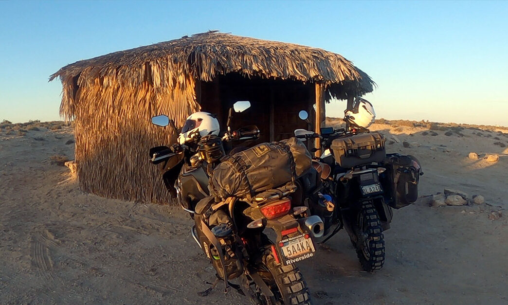 Baja Motorcycle Camping with Whales