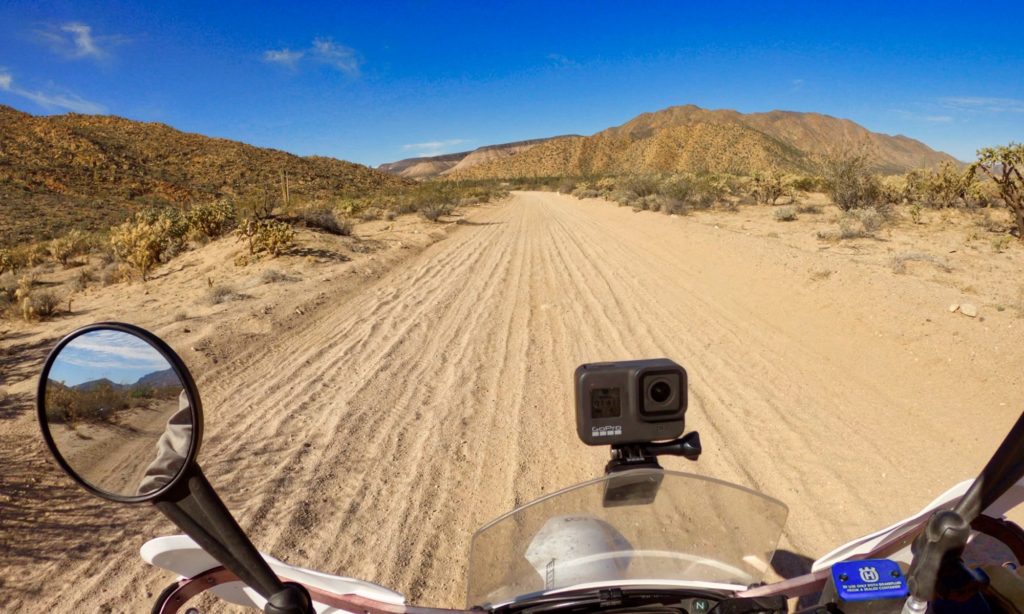 Sandy road to Mission San Borja