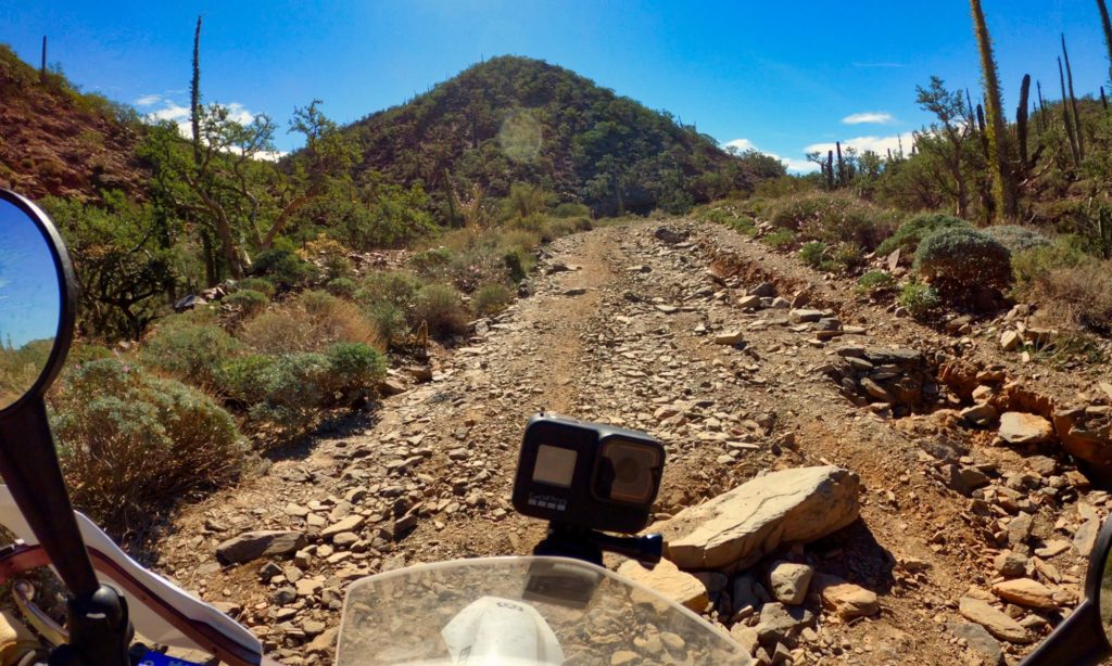 Rocky road to Mission San Borja in Baja California