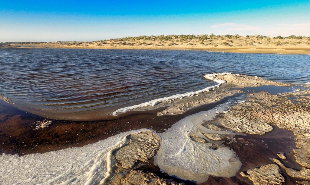 Salt fields near Guerro Negro in Baja California