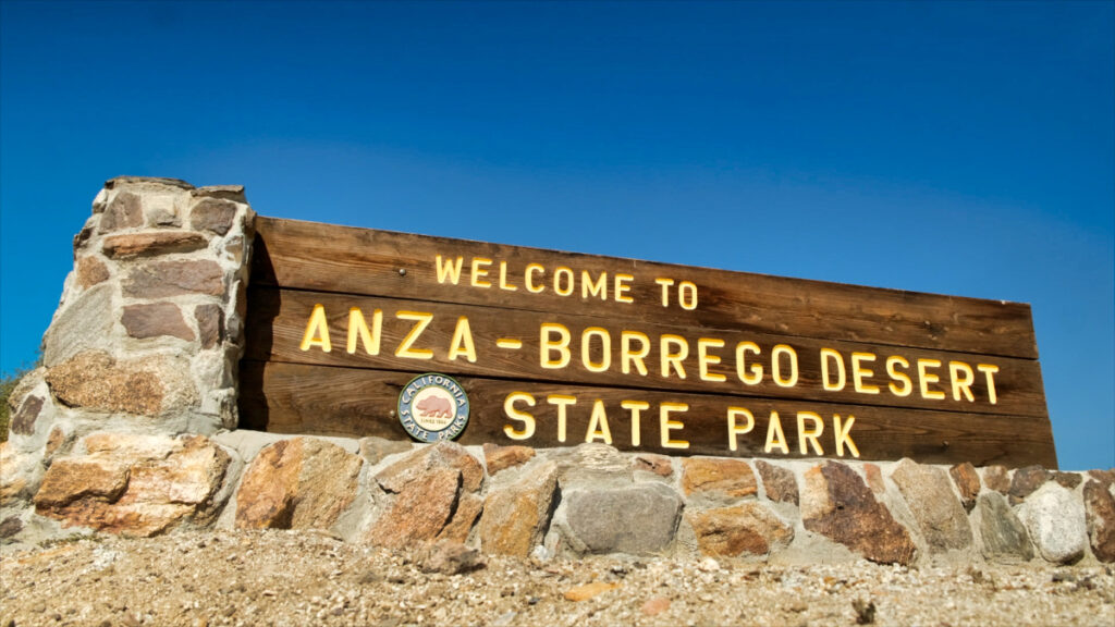 anza borrego desert state park sign