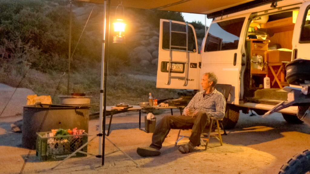 Sterling Noren van camping anza borrego desert state park