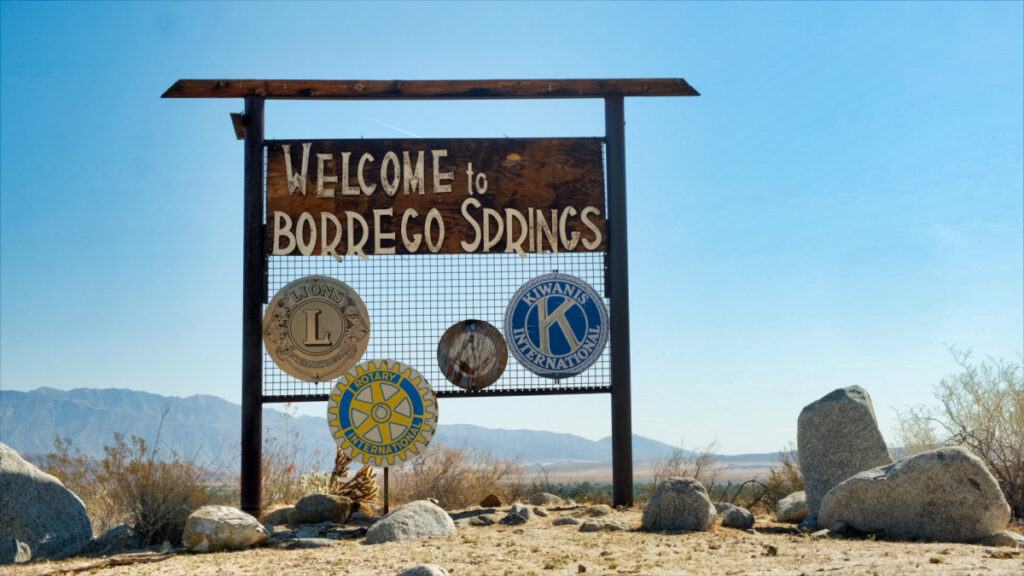 Borrego Springs sign