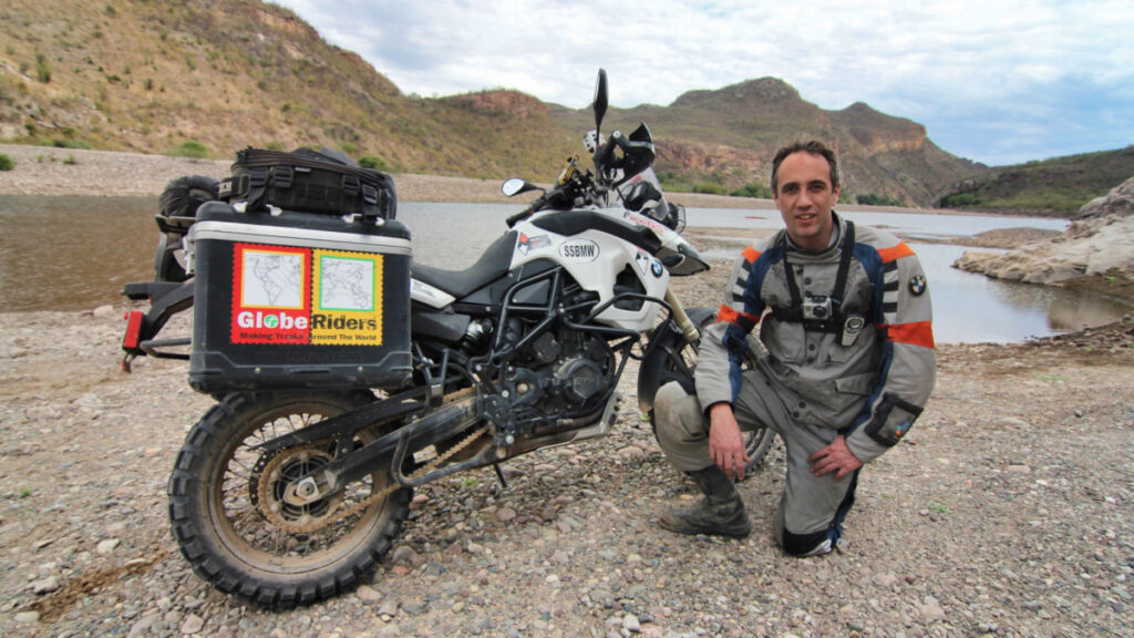 Sterling Noren BMW GS motorcycle filmmaker in Copper Canyon Mexico 2012