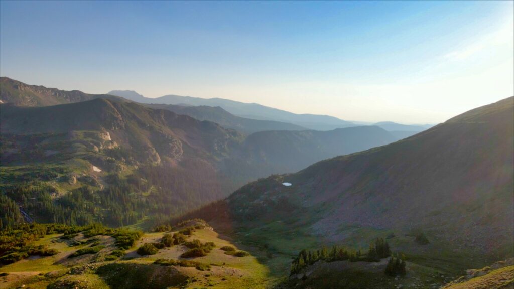 Mountain views Rollins Pass in Colorado