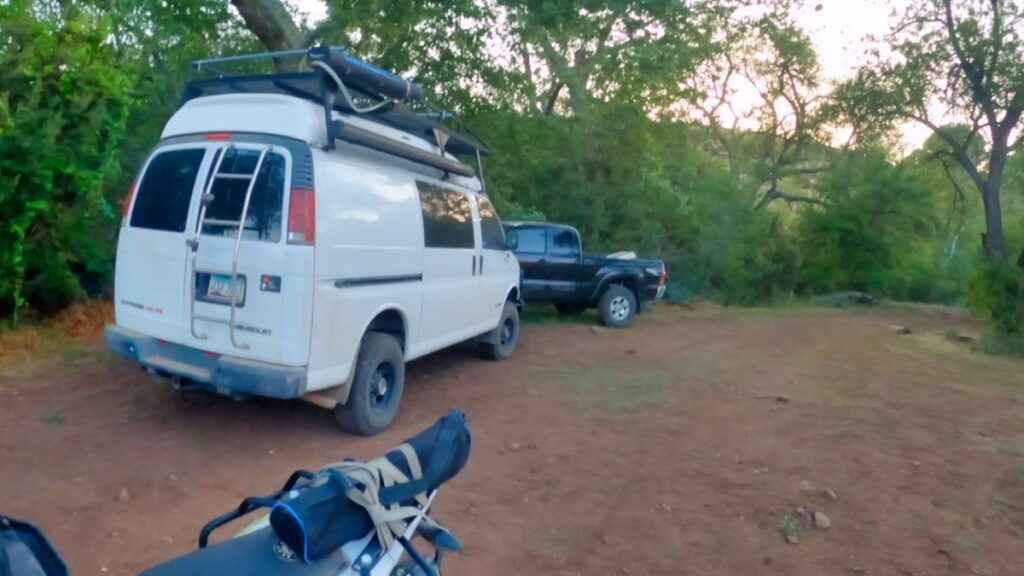 Chevy 4x4 Quigley van on Rug Road