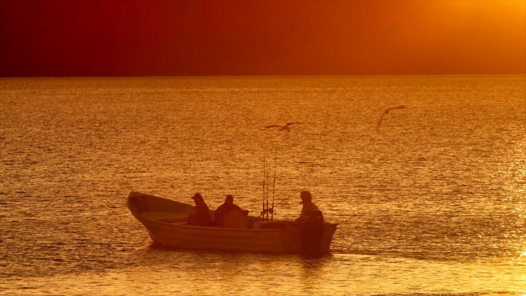 fishing boat sunrise Bahía de los Ángeles Baja California