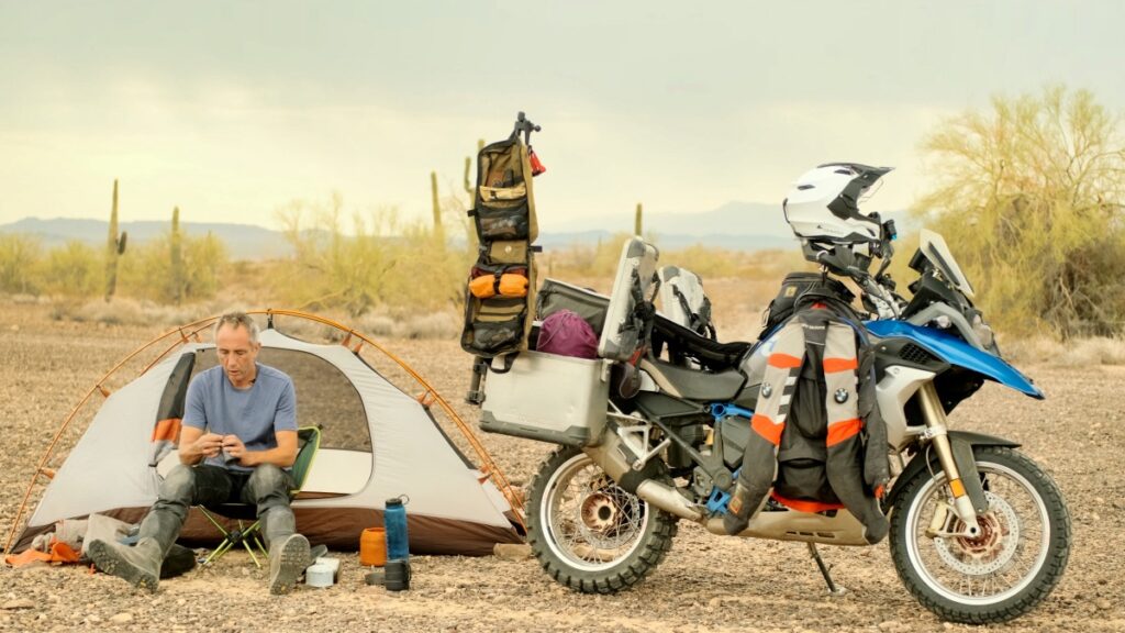 Motorcycle camping equipment