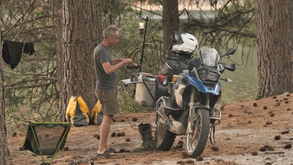 Sterling Noren motorcycle cooking BMW R1200 GS