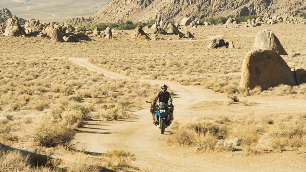 Sterling Noren BMW GS motorcycle Alabama Hills