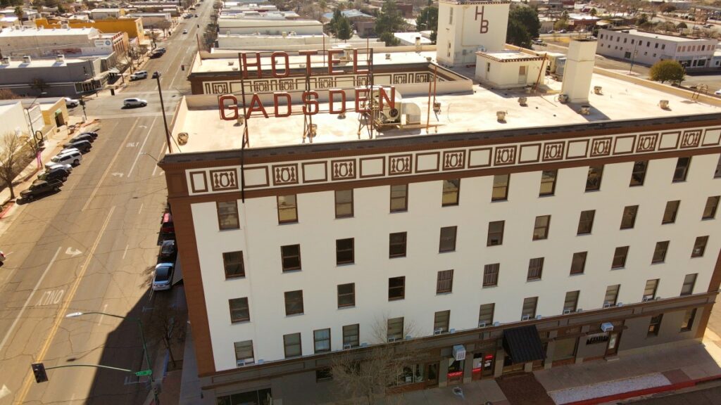 Gadsden Hotel aerial view Douglas Arizona