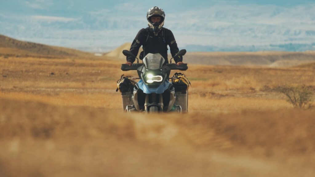 Sterling Noren BMS GS motorcycle in Peach Valley OHV Area Colorado