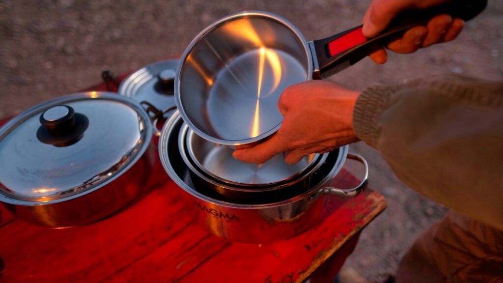overland van camping Santa Rita mountains Arizona 2021 Magma cooking pots