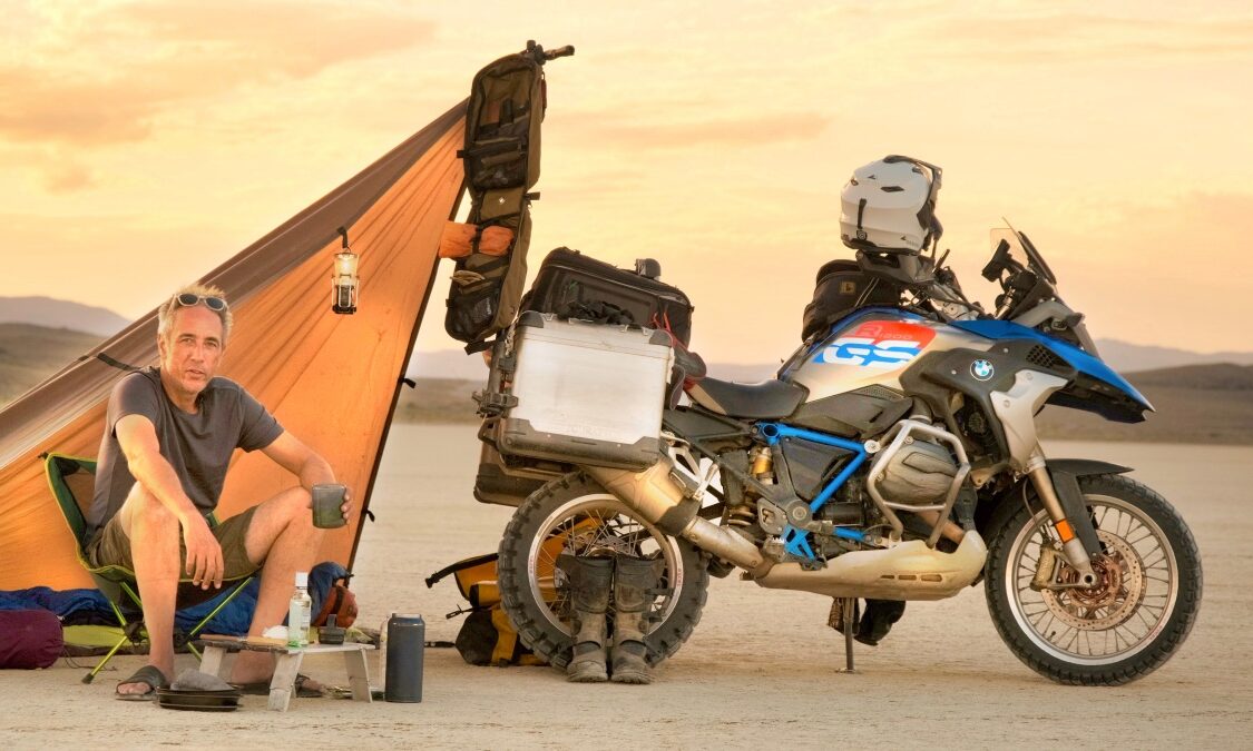 Motorcycle Camping on the Black Rock Desert Playa