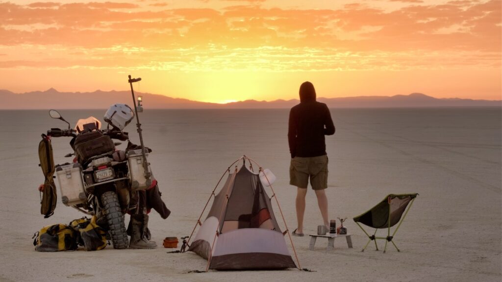 Sterling Noren BMW motorcycle camping Black Rock Desert northern Nevada