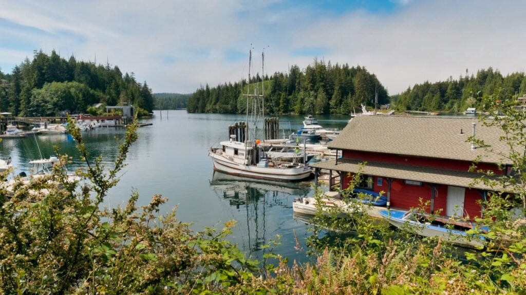 Bamfield, British Columbia view of harbor
