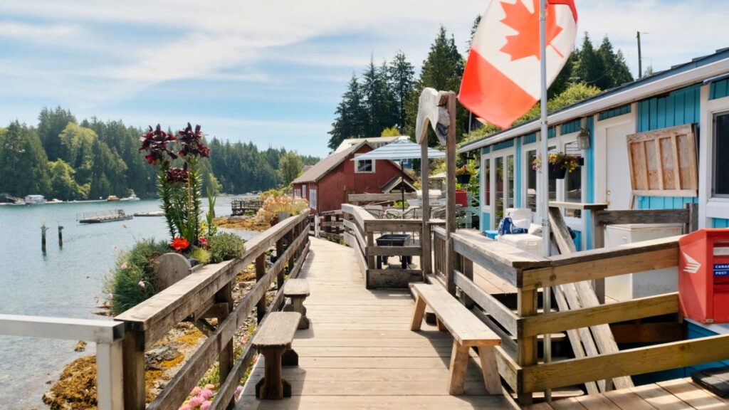 Bamfield, B.C. view of boardwalk