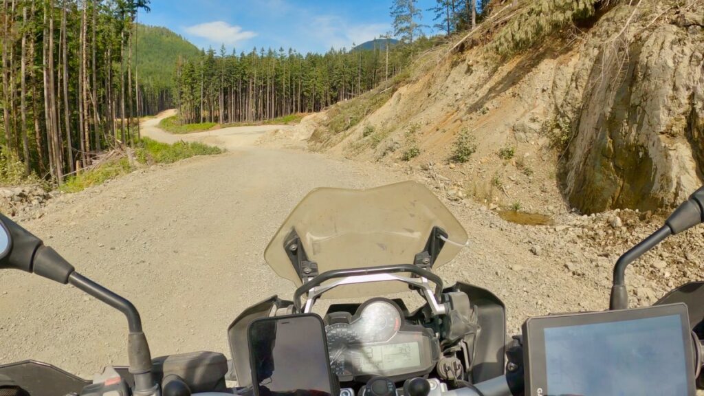 Dirt road out of Bamfield, British Columbia