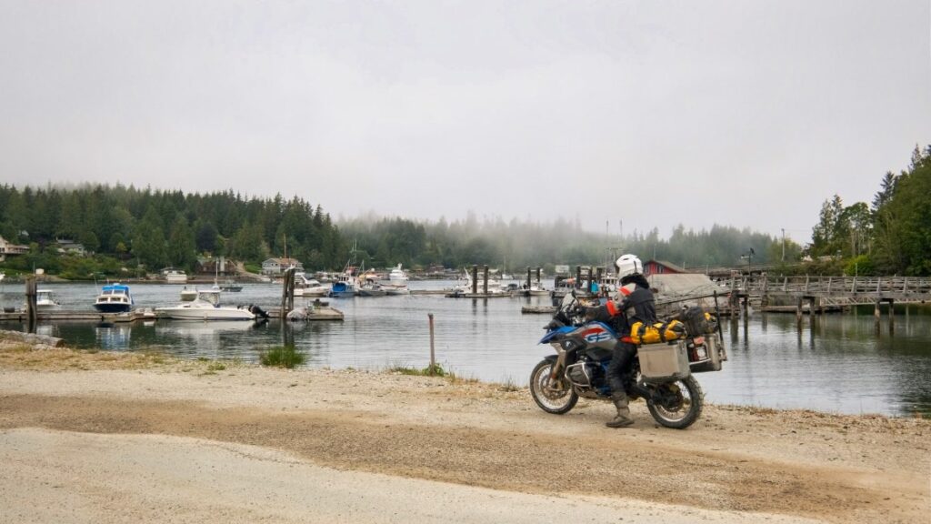 BMW Motorcycle in Bamfield, British Columbia