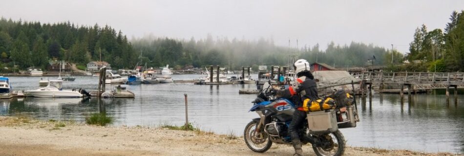 BMW Motorcycle in Bamfield, British Columbia