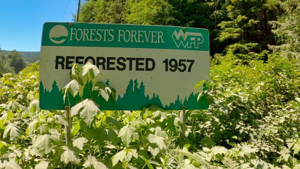 Vancouver Island forestry sign 1957